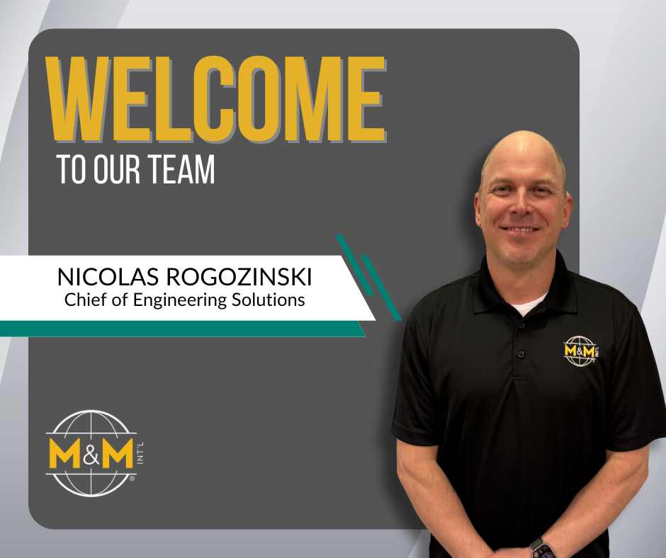 Welcome to the Team! Nicolas Rogozinski, Chief of Engineering Solutions